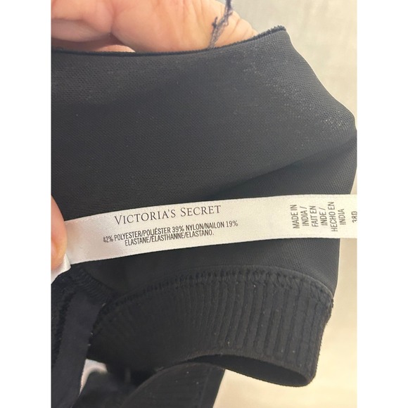 Victoria's Secret VSX Sport Zip Front Sports Bra High Impact Gray 38D - Picture 4 of 7